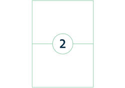 Etiket Qbasic A4 1.000 vel 210x148mm 2000 labels